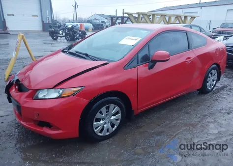 2012 Honda Civic Lx из США, поврежденный, VIN 2HGFG3B5XCH524919